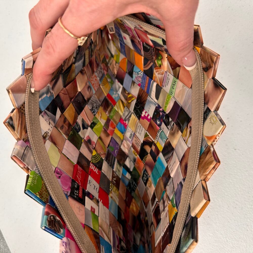 Really fun Weave Reworked Mini Bag - Picture 2 of 10